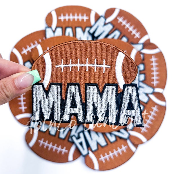 football patch, football mama patch, trucker hat patches, embroidery patch, iron on patch, sports patch, game day patch, patch for hat, diy