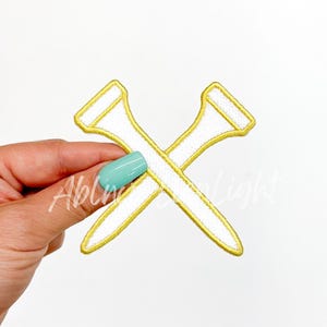 golf patch, golf tee patch, golf cart patch, patch for hats, small patch, embroidery patch, iron on patch, trucker hat patches, trendy patch
