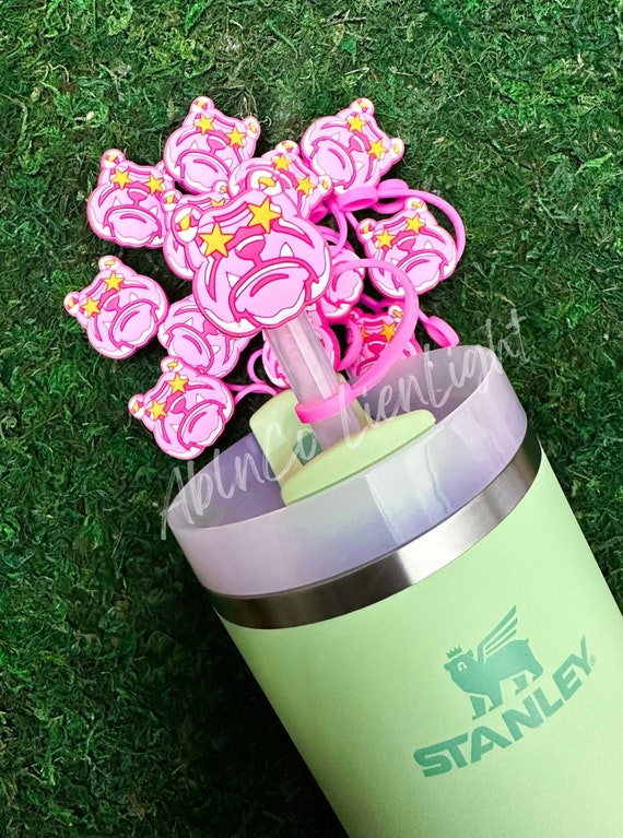 Straw Topper, Preppy Pink Mascot, Bulldog Dawgs Straw Topper, Stanley Cup  Topper Tumbler Accessories, Game Day Personalize Cup, Gift for Mom 