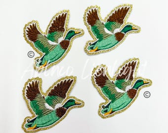 Mallard Duck Patch: Embroidery Iron-On Patch (3")