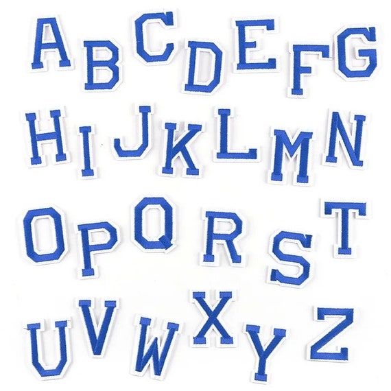 LETTER PATCH SMALL LIGHT BLUE LETTER PATCH SMALL LIGHT BLUE