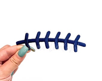 Parche termoadhesivo de cordones de fútbol azul marino, ideal para el día del partido