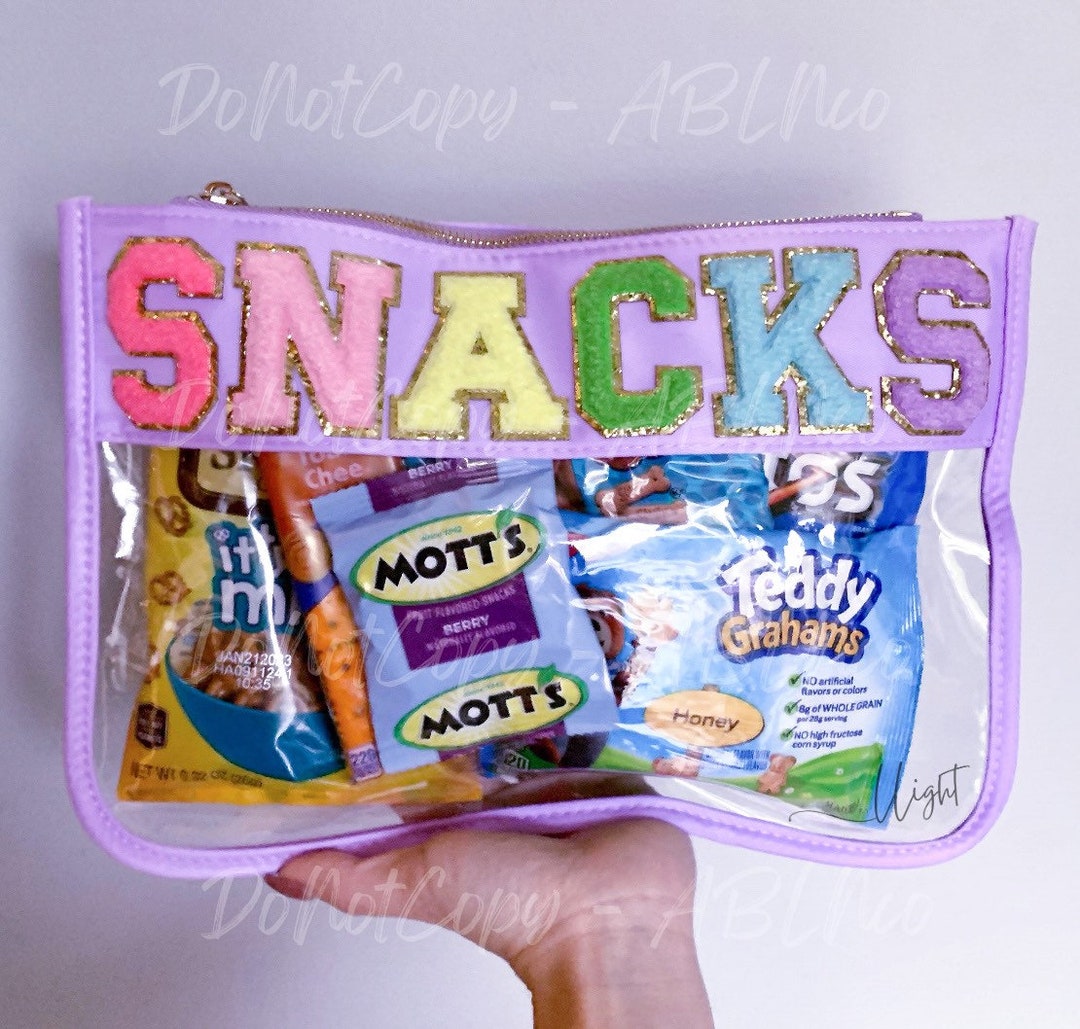 Snack Bags Travel Snack Bag for Kids Clear Pouch With Etsy