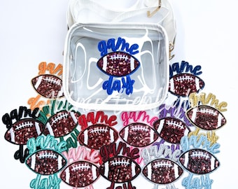 Clear Stadium Crossbody Bag: Custom Football Game Day Purse