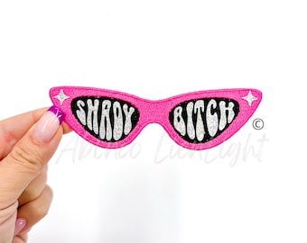 Shady Bitch Sunglasses Iron On Patch, Trucker Hat Patch