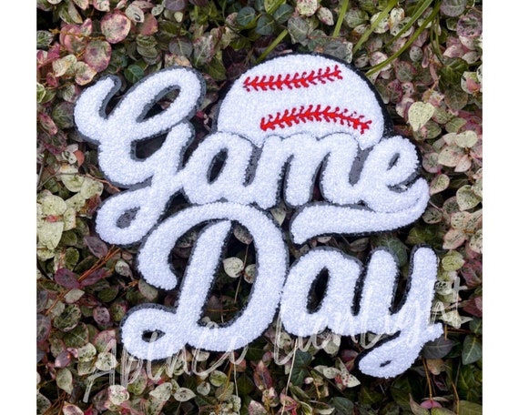Baseball Gameday Chenille Patch: Iron-On Team Spirit Wear