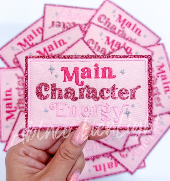 Main Character Energy Patch: Chenille Glitter Patch