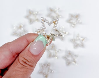Star Hat Pin: Pearl & Rhinestone Trucker Hat Charm