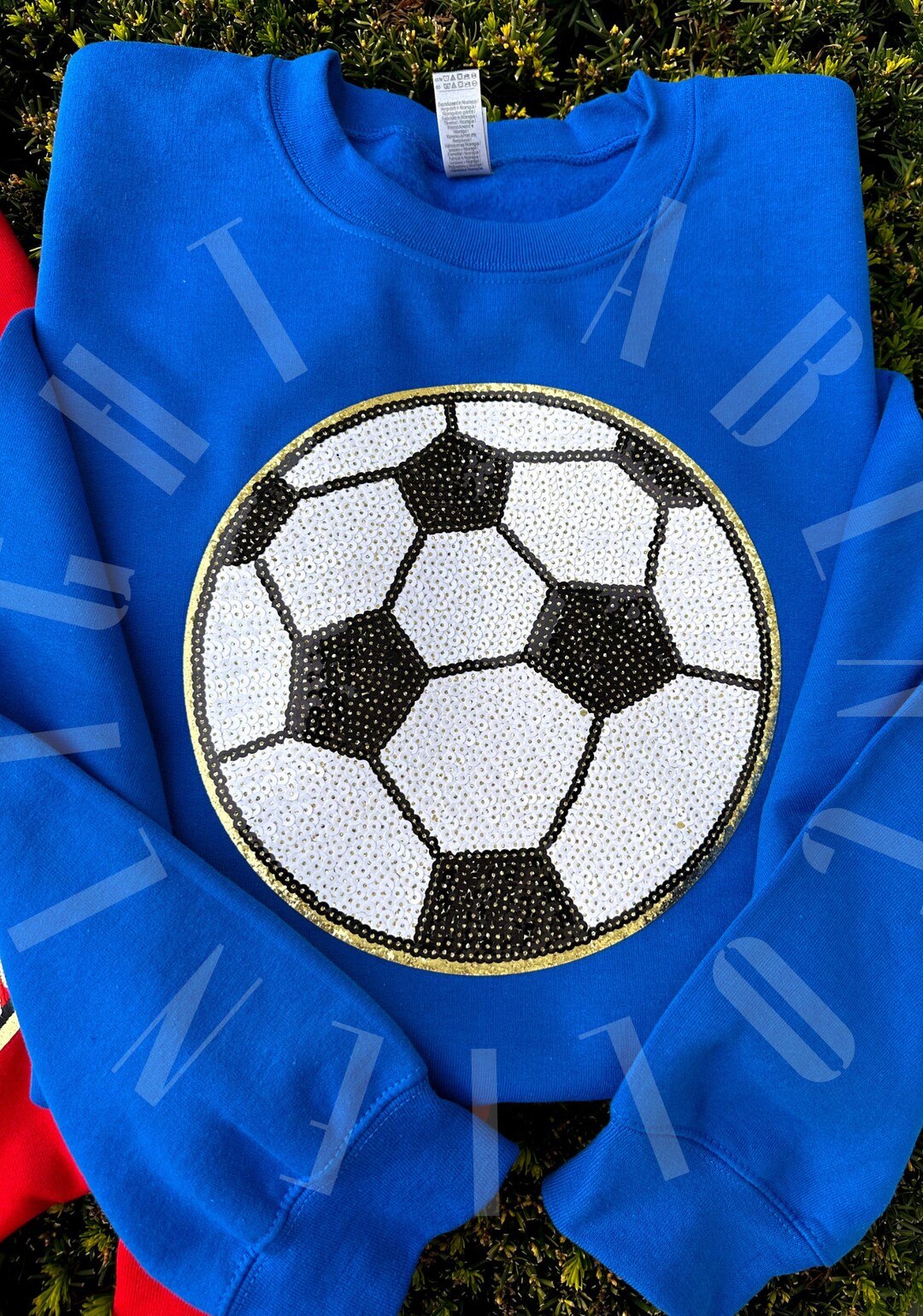 Soccer Ball Patch Large Soccer Sequin Patch Soccer Game Day Etsy