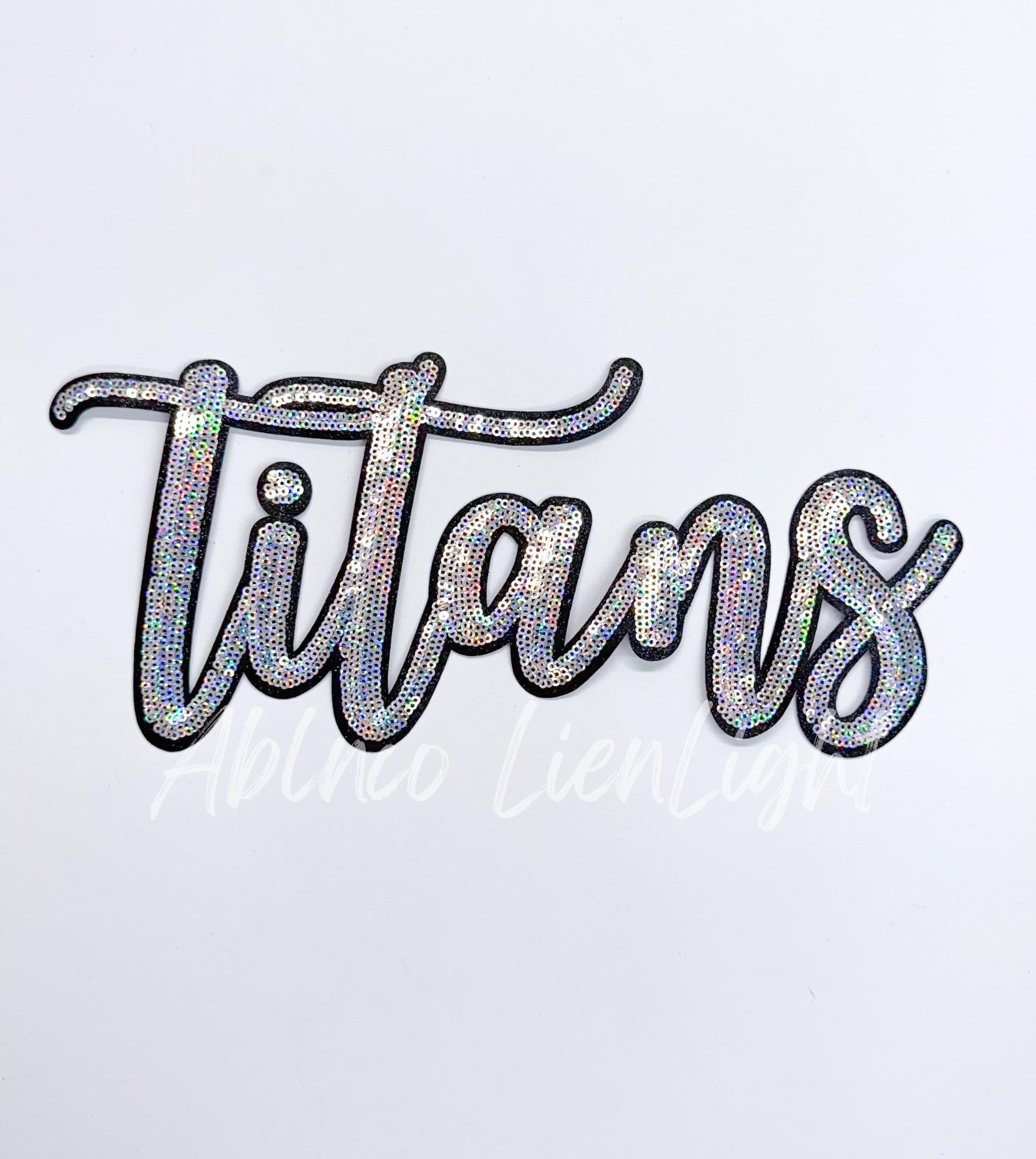 Titans Sequin Script Patch: Iron on Mascot Patch - Etsy