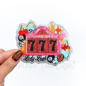 777 patch, slot machine patch, iron on patch, Vegas patch, retro patch, western patch, trucker hat patches, DIY patch, casino patches, Hat