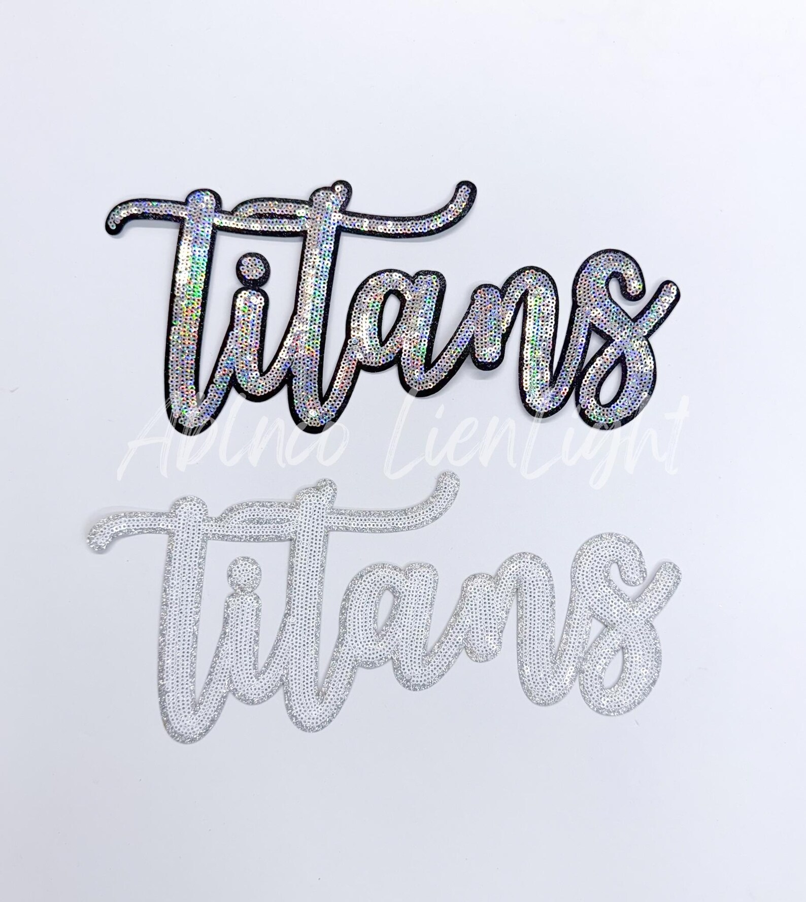 Titans Sequin Script Patch: Iron on Mascot Patch - Etsy
