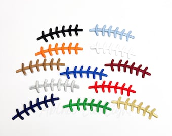 Football Laces Embroidery Iron On Patch: Game Day DIY