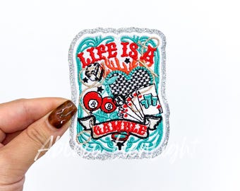 Slot Machine Iron-On Patch: Retro Vegas Casino DIY