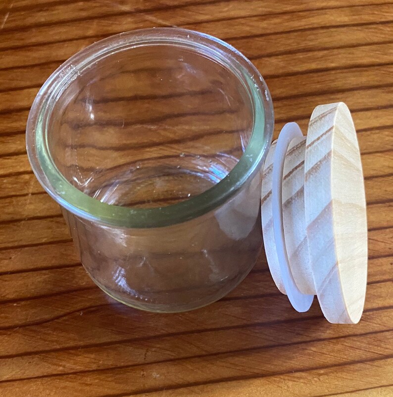 Oui Yogurt Jars/ Clean Glass Jars/5 Ounce Glass Jars/oui Jars With