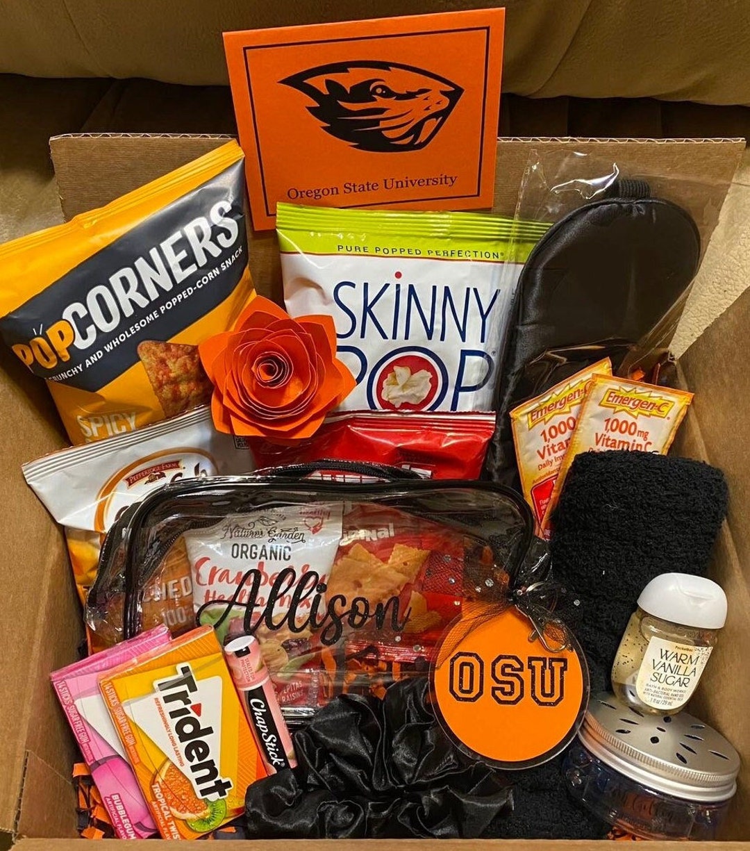 Personal College Care Package/college Care Box/personalized College Gift Box/holiday Gift Box