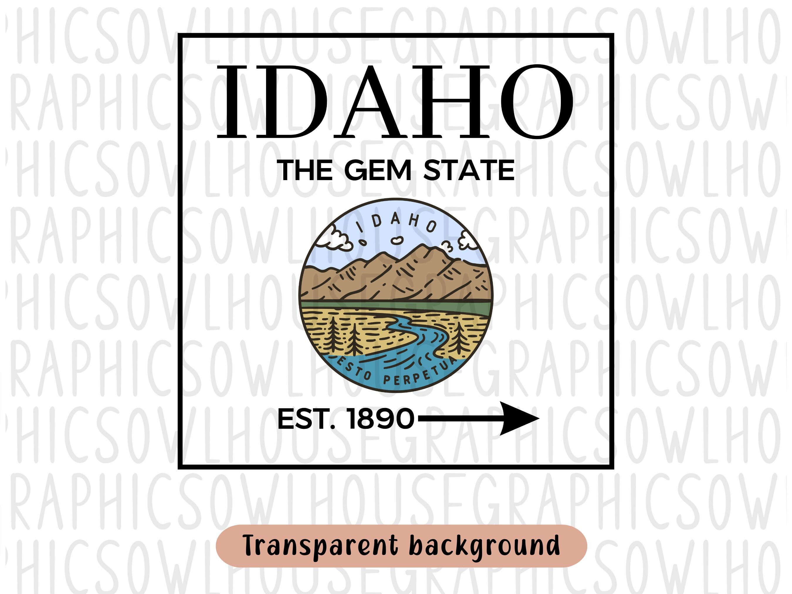 Idaho State Seal Png State of Idaho Png 50 States Png Idaho - Etsy