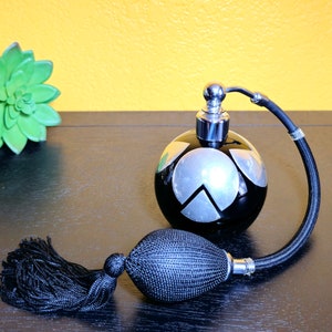Vintage Rare Art Deco MCM Perfume Bottle with Atomizer Made in France