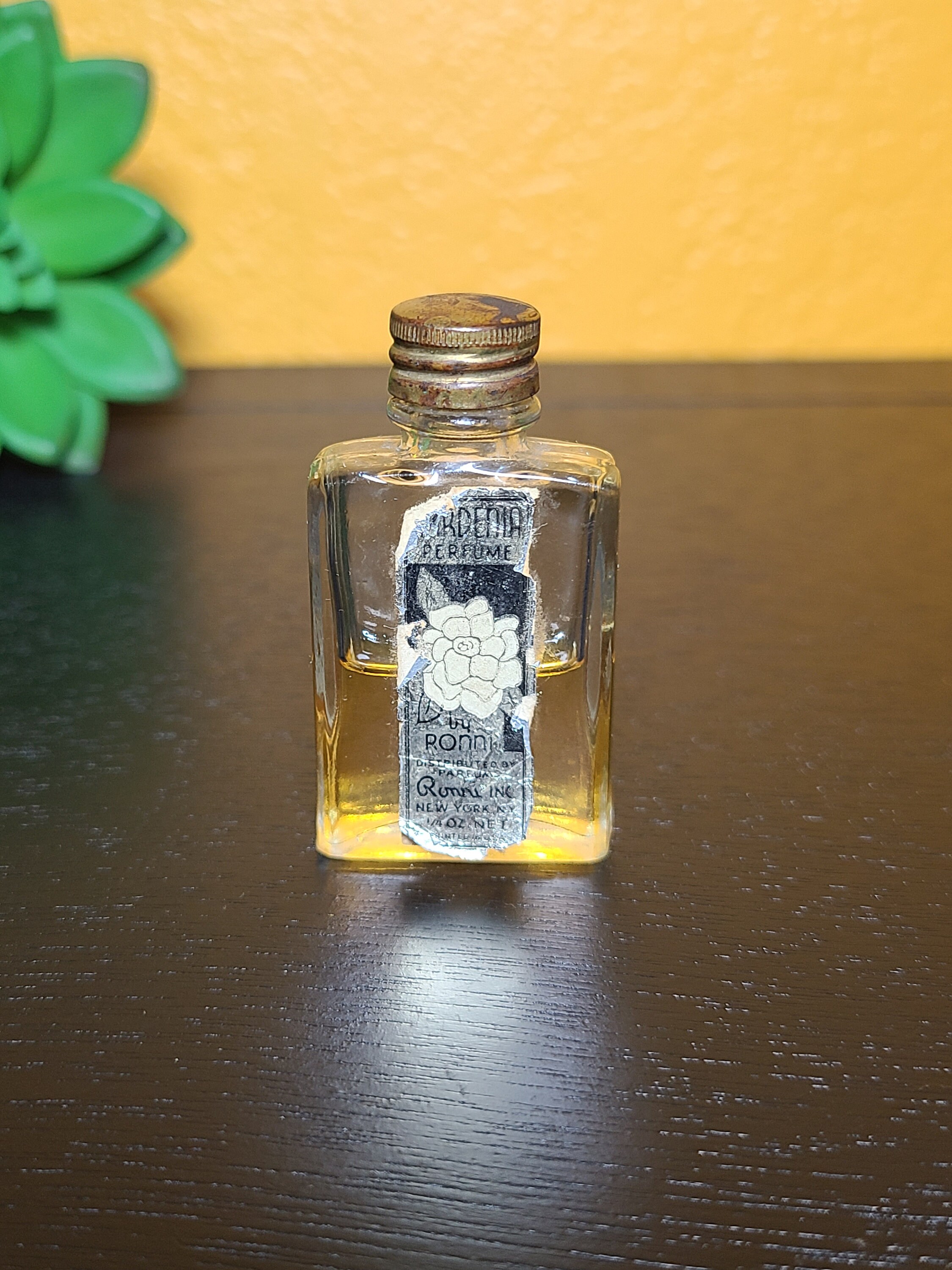1930s French Black Perfume Bottle