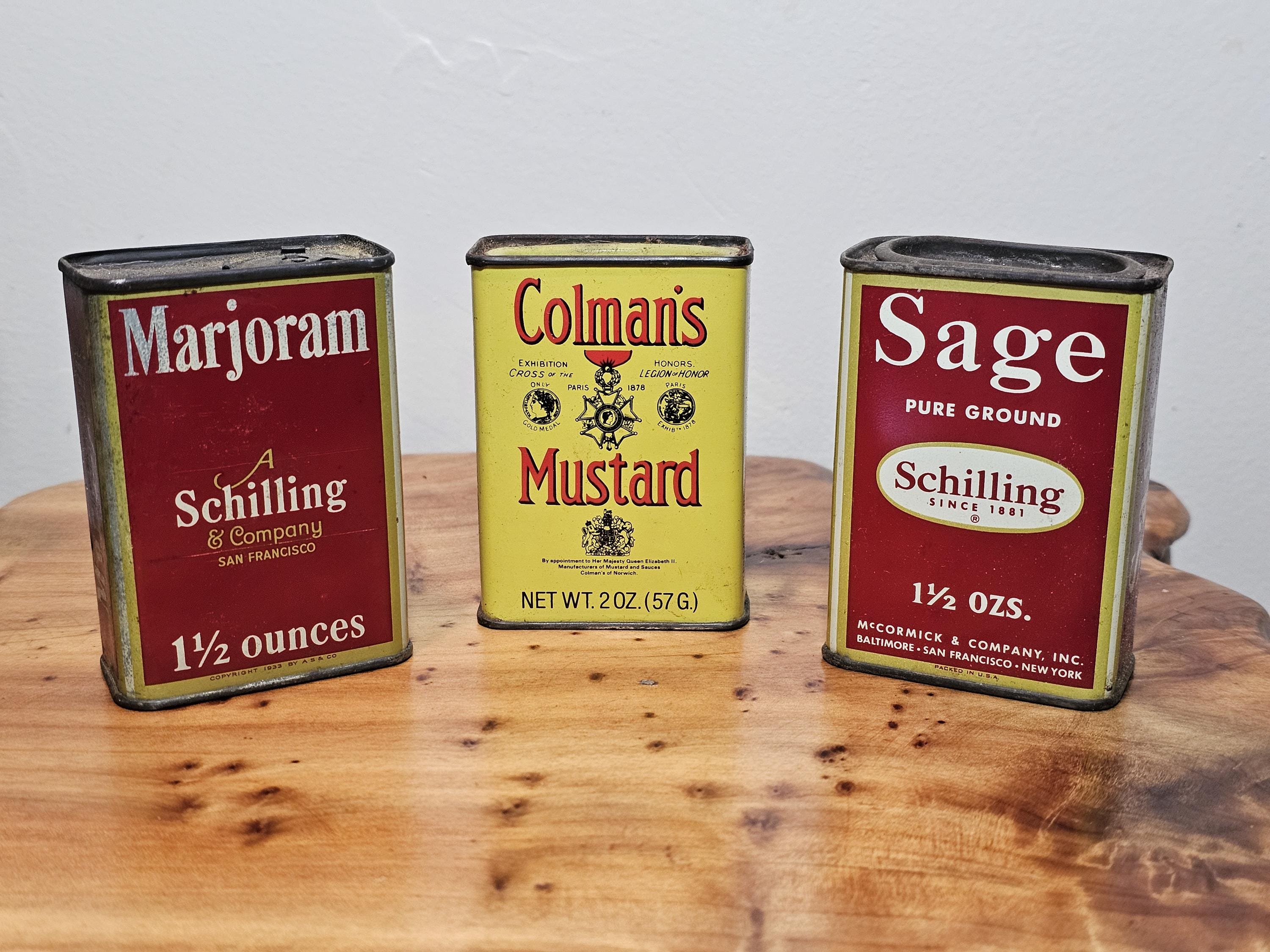 Schilling Spice Tins - Etsy