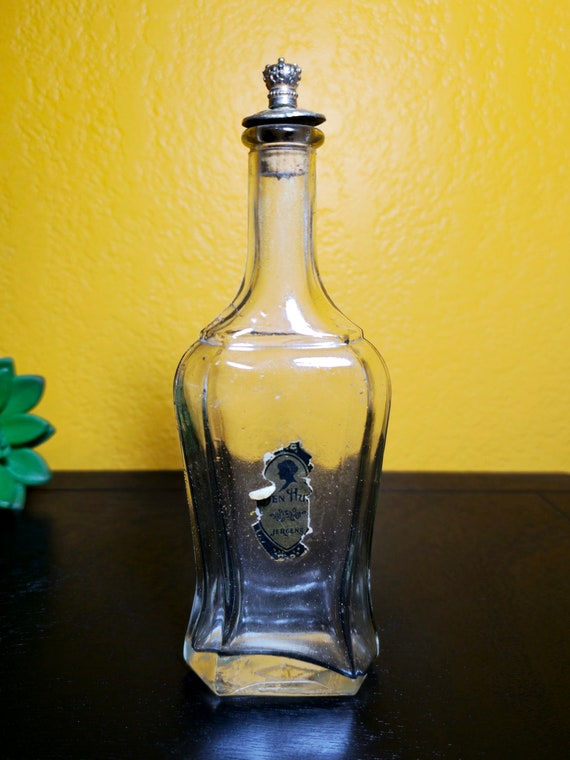 Antique Jergens Ben hur Perfume Bottle With Original Decorative