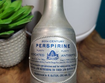 Antique Perspirine Bottle 1908