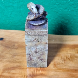 Chinese Chop Seal Soapstone Snake