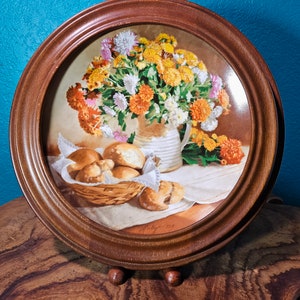 Collectible Vintage Plate by Vieonne Morley Flowers of your Garden Series