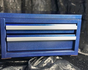 Mini "Kobalt" Toolbox, customized to hold jewelry, crafts, or any other treasures you have. This mini toolbox is not just for tools.