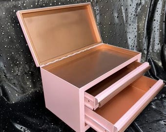 Mini "Kobalt" Toolbox, customized to hold jewelry, crafts, or any other treasures you have. This mini toolbox is not just for tools.