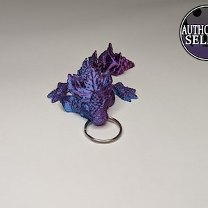 Autum Dragon Keychain 3D Printed Articulated
