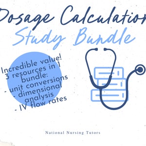 Dosage Calculation Study Bundle
