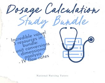 Dosage Calculation Study Bundle