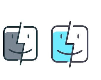 Apple Finder + Apple Logos