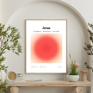 12 PC Zodiac Aura Wall Art, Horoscope Wall Art, Retro Wall Art, Zodiac Wall Art, Astrology Wall Art, Zodiac Sign Poster, Horoscope Poster