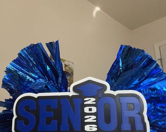 Senior 2026 Cheer Stick 3D Print File (3MF Digital Download)