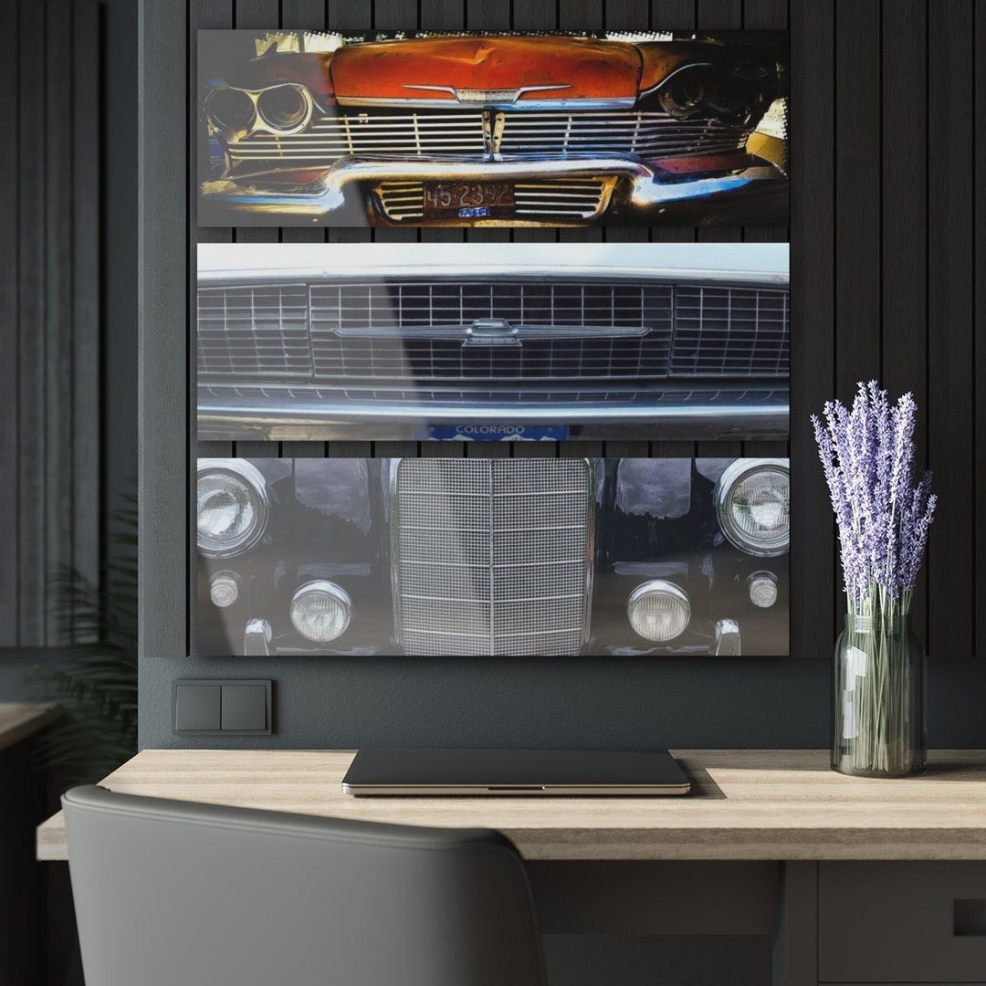 Acrylic Print Classic Car Wall Decor Classic Car Decor Classic Car
