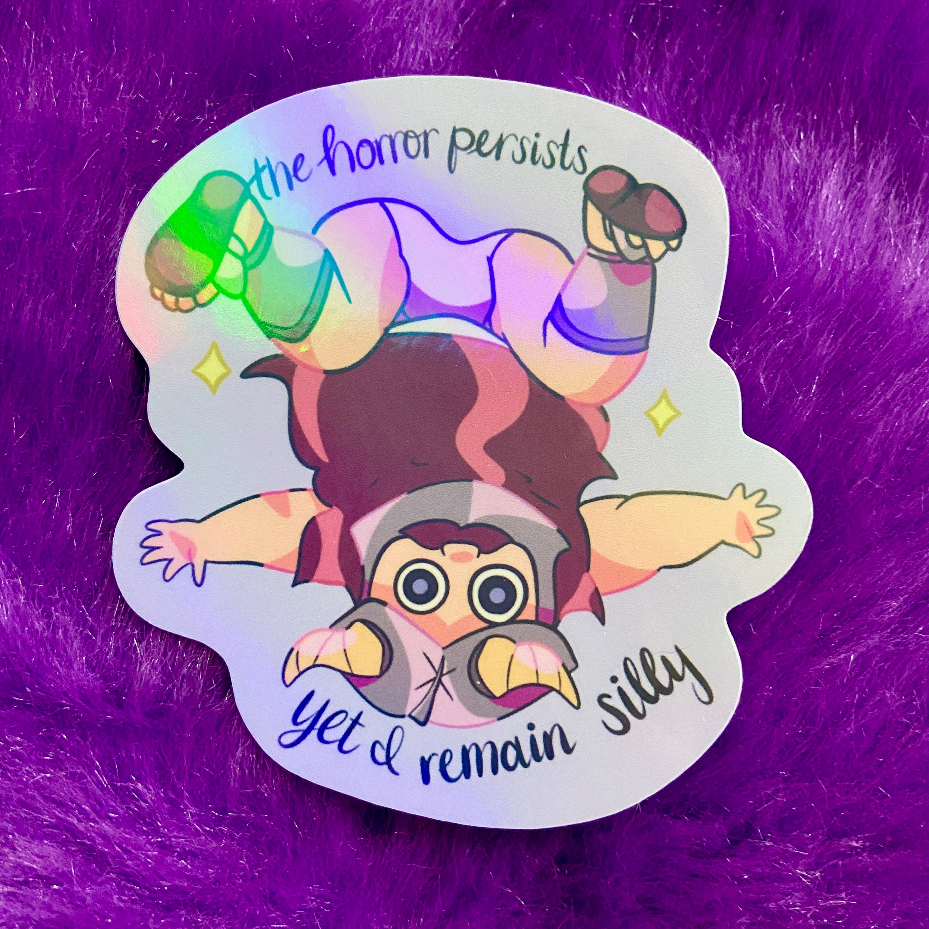 Silly Senshi | Holo sticker, Anime Sticker, Funny Anime Gift, DunMesh Sticker, DND Fan, Anime Fan Gift, Fantasy Anime