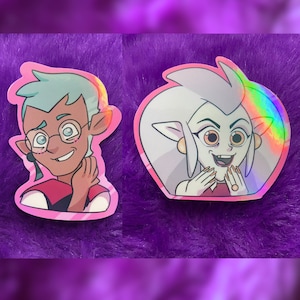 Raeda Holo Stickers | Owl House inspired, OTP merch, Cartoon Fans, TOH Decal