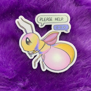 Big Butt Bug Sticker: Funny TTRPG Geek Decal