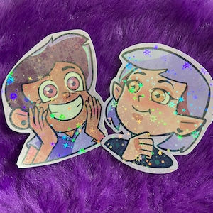 Lumity Holo Stickers | Owl House inspired, OTP merch, Cartoon Fans, TOH Decal