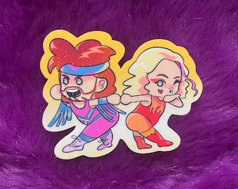 Greg & Charlotte Aufregung | Dropout TV Sticker, brennan lee mulligan Fan, lustiges Geschenk für Nerds