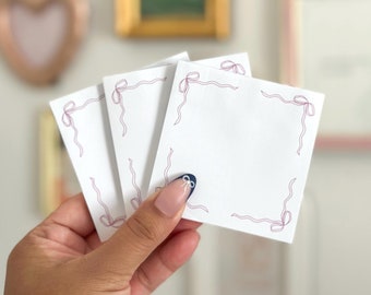 Purple Bow Sticky Notes: Christian Bible Verse Reminders