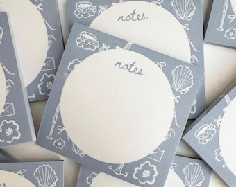 Blue Coastal Sticky Notes: Christian Stationery (3x3 in)