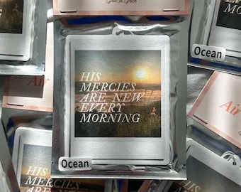 Christian Girl Car Air Freshener, Bible Verse Gift, Ocean Scent