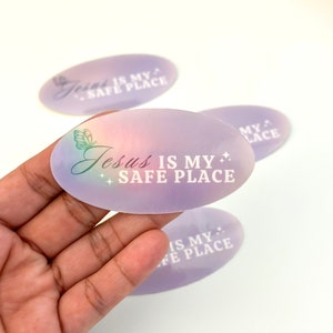 Jesus is My Safe Place Sticker, Jesus Stickers for Laptop, Christian ...