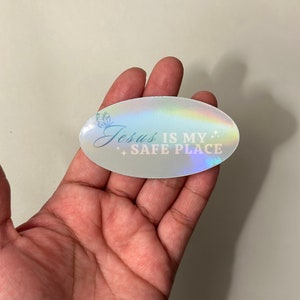 Jesus is My Safe Place Sticker, Jesus Stickers for Laptop, Christian ...
