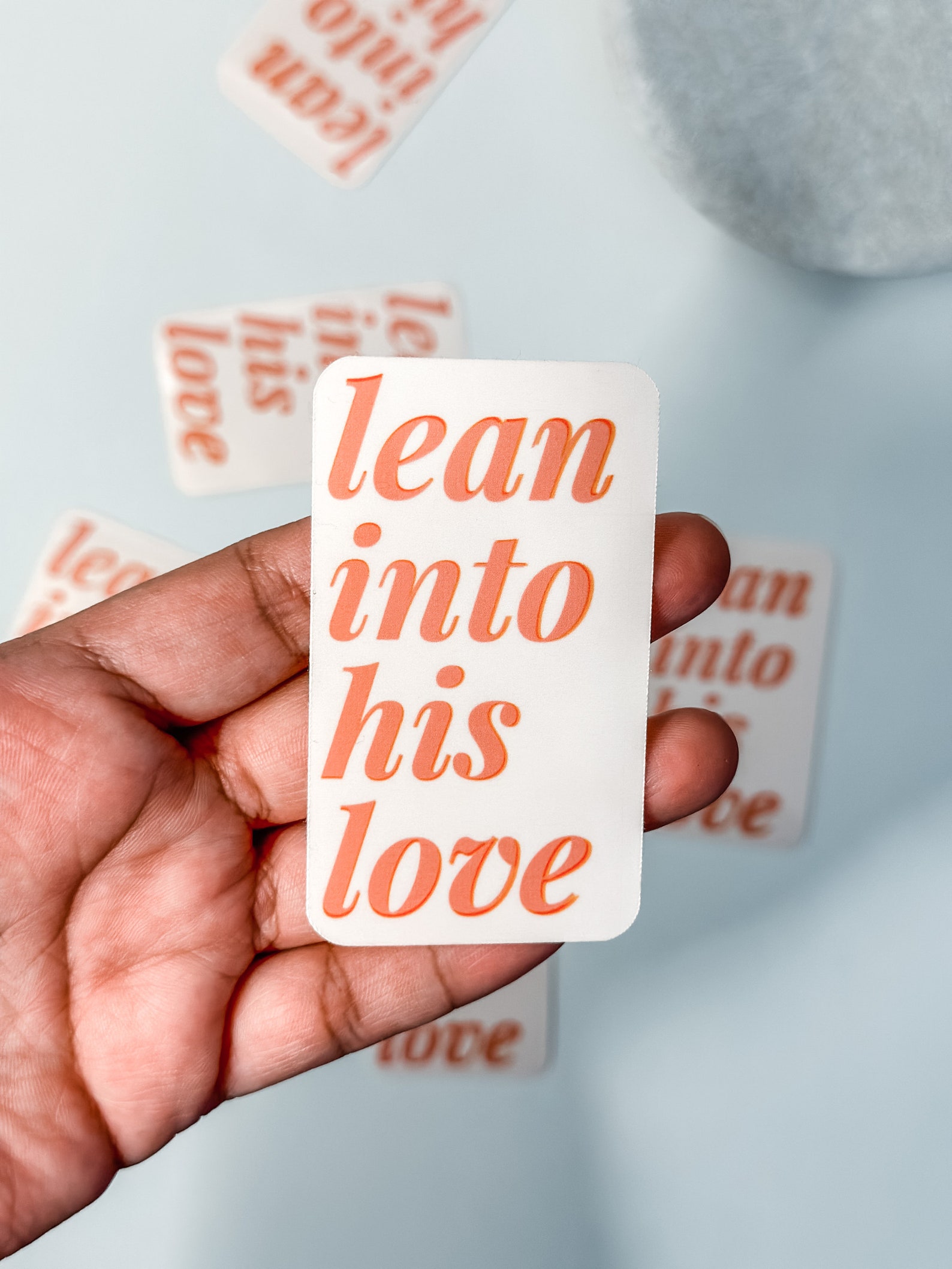 Lean Into Jesus Love Sticker Trendy Christian Stickers Faith - Etsy