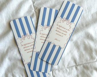 John 1:5 Laminated Bible Verse Bookmark, Christian Gift