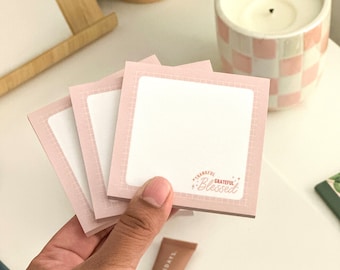 Blessed Sticky Notes: Christian Girl Gift, 3x3 Square Notepad